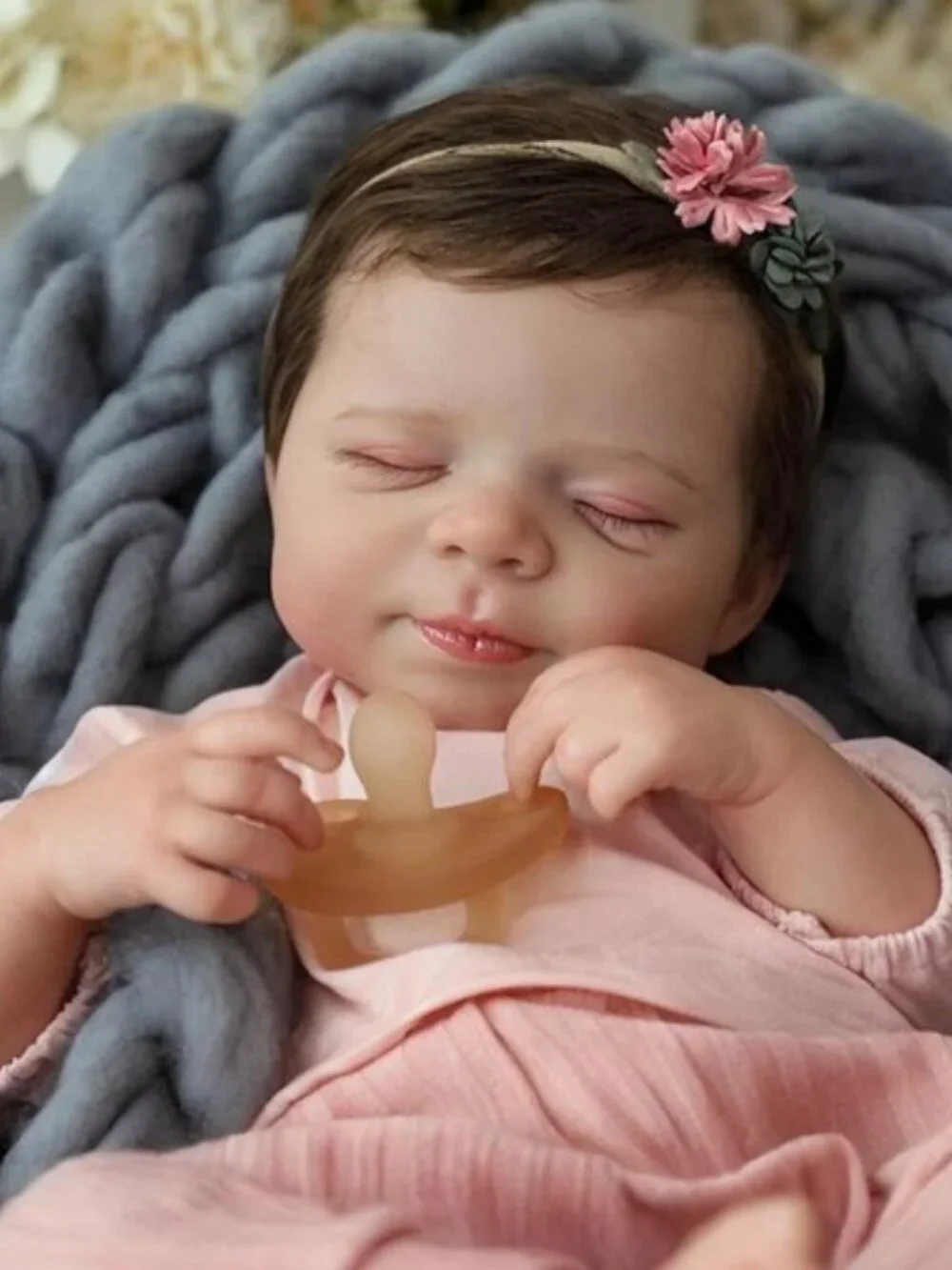 18 Inch Lifelike Reborn Baby Girl Newborn Doll Hand Painted Posable Realistic